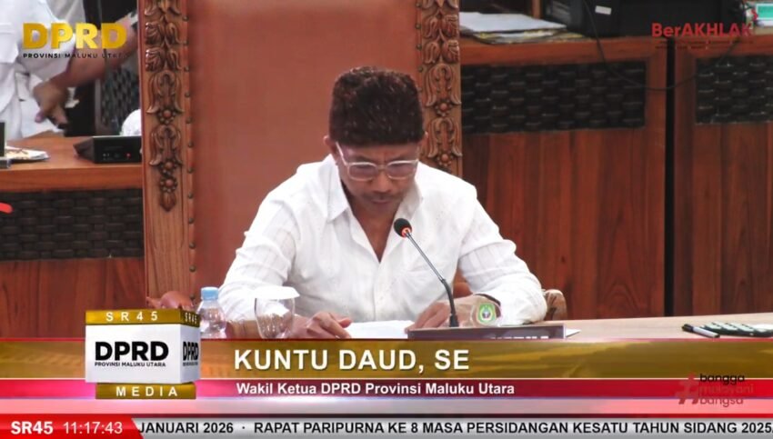DPRD Maluku Utara Buka Babak Baru Sidang, 14 Ranperda Jadi Taruhan Kinerja 2026