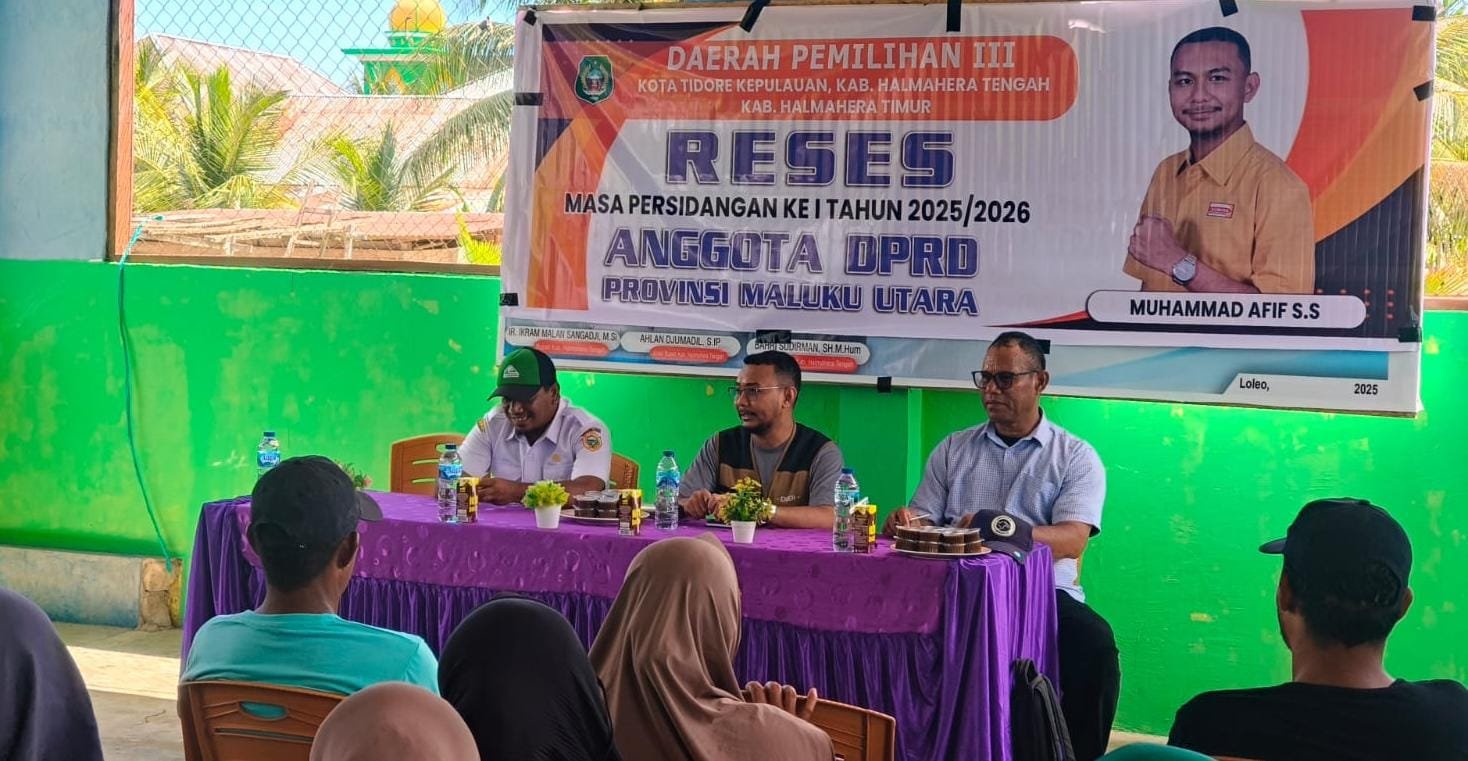 Muhammad Afif Serap Aspirasi Warga Desa Loleo dalam Reses DPRD Maluku Utara