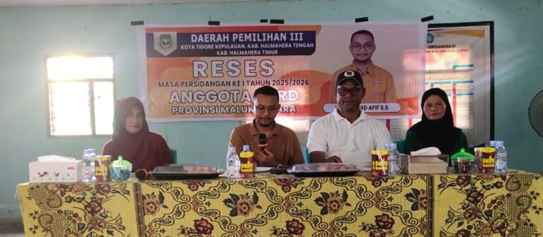 Reses di Sofifi, Muhammad Afif Fokus Perkuat Peran PKK dan Pemuda
