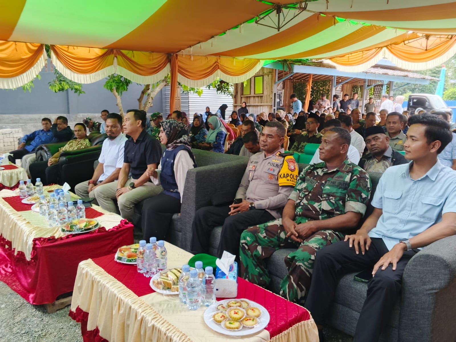 Hadiri Launching Tiga SPPG, Polres Haltim Dukung Program Pemenuhan Gizi