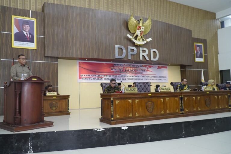 Walikota Sampaikan Jawaban Atas Ranperda Hak Disabilitas