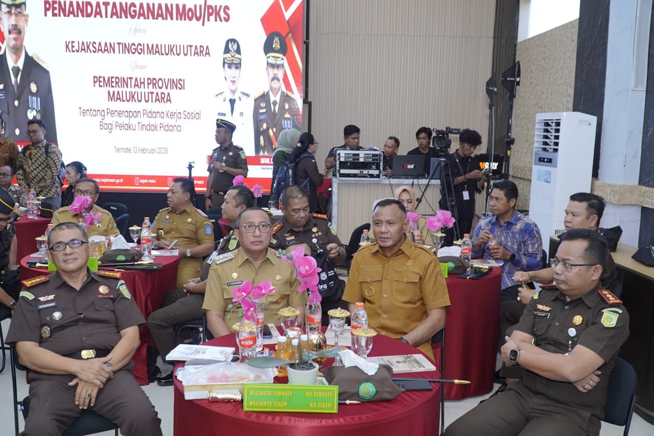Muhammad Sinen Resmi Teken PKS Penerapan Pidana Kerja Sosial Bagi Pelaku Tindak Pidana