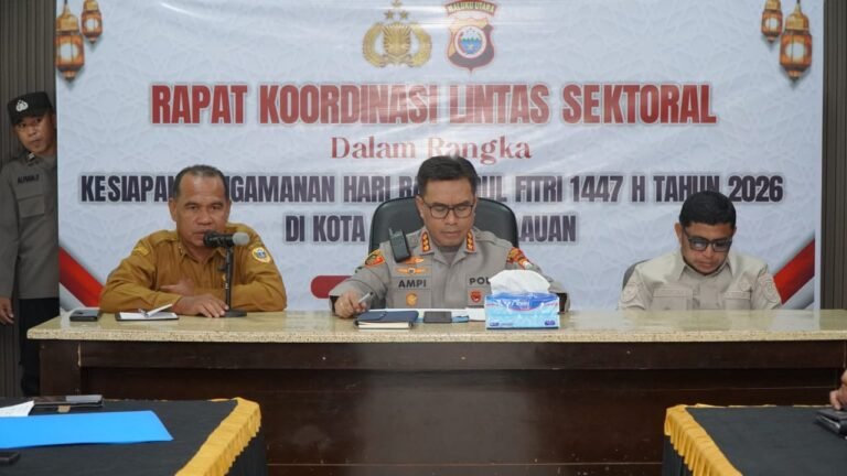 Polresta Tidore Bersama Pemkot Menggelar Rakor Lintas Sektor Dalam Rangka Pengamanan Mudik