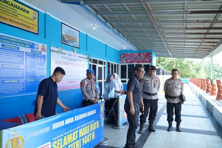 Wawali Tidore Tinjau Suasana Arus Mudik di Beberapa Pelabuhan jelang Idul Fitri