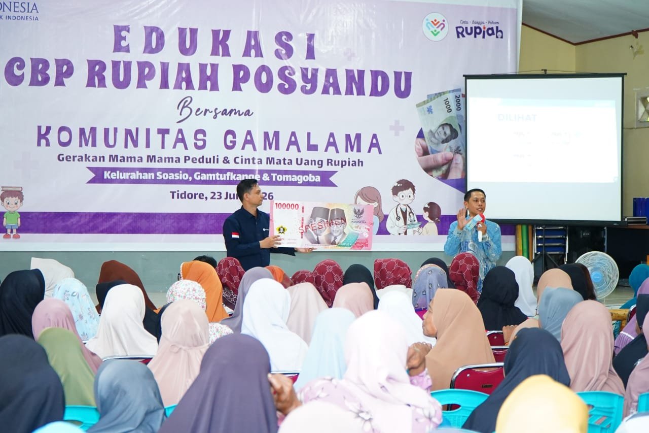 BI Perwakilan Malut Gandeng PKK Tidore buat Edukasi CBP dan Pemeriksaan Kesehatan Gratis