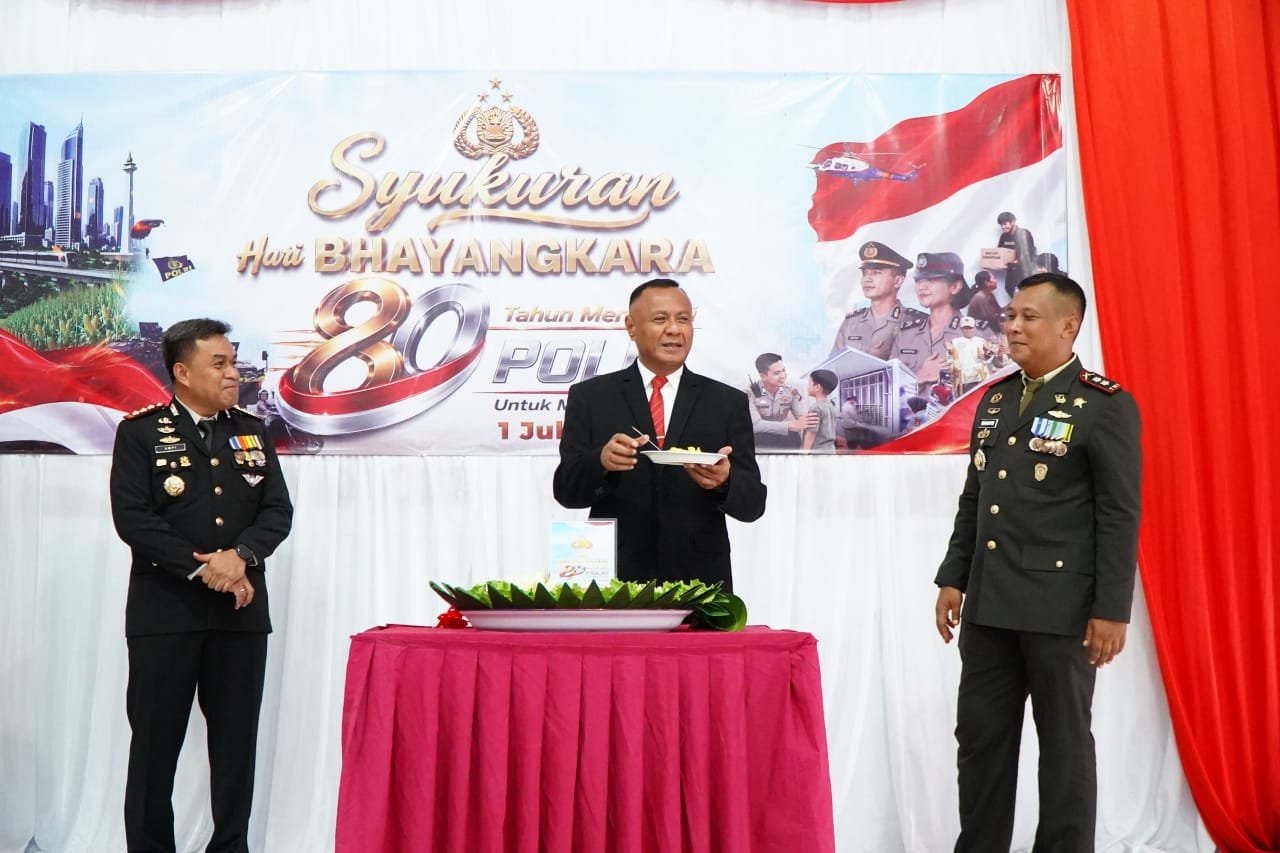 Muhamad Sinen Hadiri Syukuran HUT ke 80 Bhayangkara