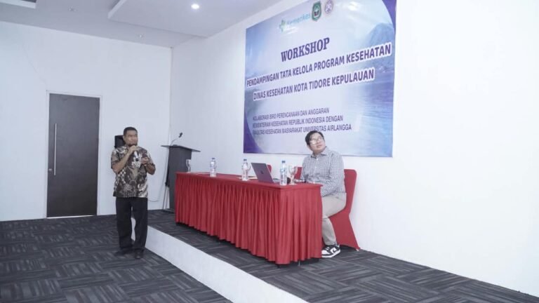 Dinkes Kota Tidore Kepulauan Bersama FKM UNAIR Laksanakan Workshop Tata Kelola Program Kesehatan